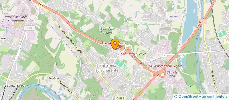 localisation de l'entreprise LAURA TRANS à SAINT-YRIEIX-SUR-CHARENTE