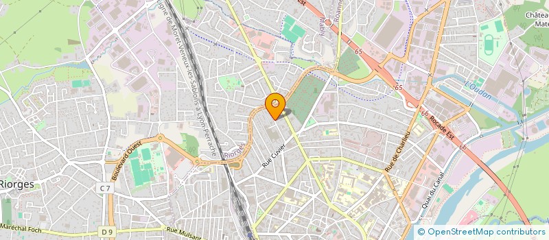 localisation de l'entreprise LAURAF à ROANNE