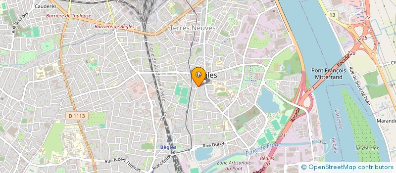localisation de l'entreprise LAURAGAIS à BEGLES