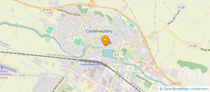 localisation de l'entreprise LAURAGAISE DES BOIS ET MATERIAUX à CASTELNAUDARY