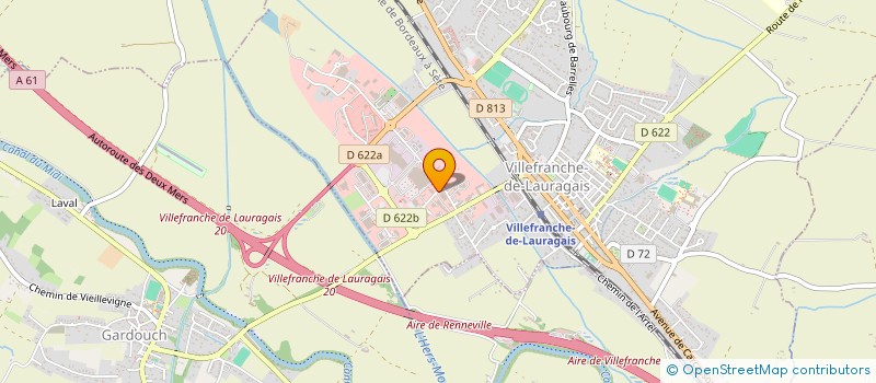 localisation de l'entreprise LAURAGUAIS SPORT à VILLEFRANCHE-DE-LAURAGAIS