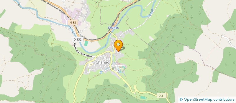 localisation de l'entreprise LAURAIRE GILLES ET EDITH  CHANAC