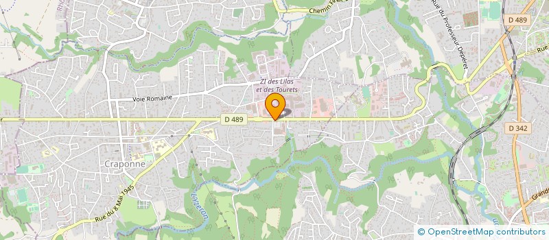 localisation de l'entreprise LAURAL à CRAPONNE