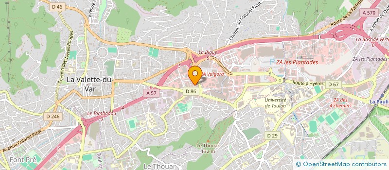 localisation de l'entreprise LAURALEX à LA VALETTE-DU-VAR