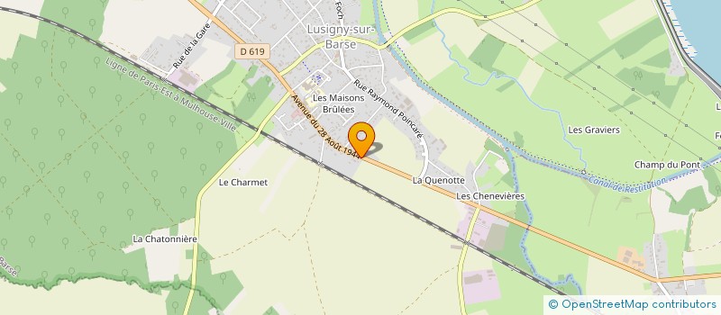localisation de l'entreprise LAURALEX à LUSIGNY-SUR-BARSE