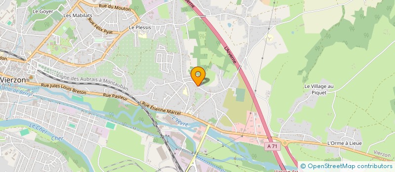 localisation de l'entreprise LAURALEX  VIERZON