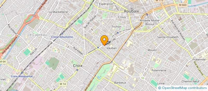 localisation de l'entreprise LAURALEX  ROUBAIX