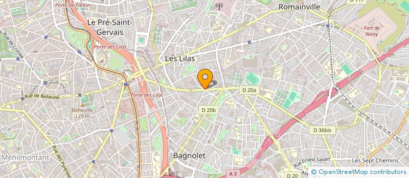 localisation de l'entreprise LAURALEXY  BAGNOLET