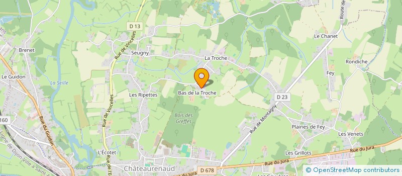 localisation de l'entreprise LAURAM à LOUHANS