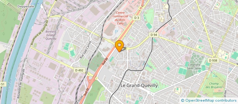 localisation de l'entreprise LAURAMA  LE GRAND-QUEVILLY