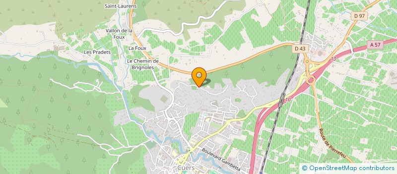 localisation de l'entreprise LAURANA à CUERS