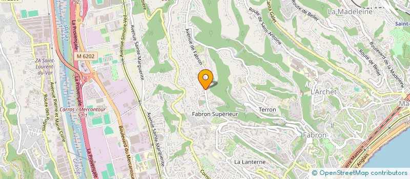 localisation de l'entreprise LAURANE à NICE