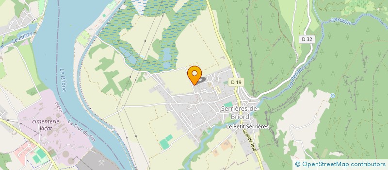 localisation de l'entreprise LAURANE  SERRIERES-DE-BRIORD