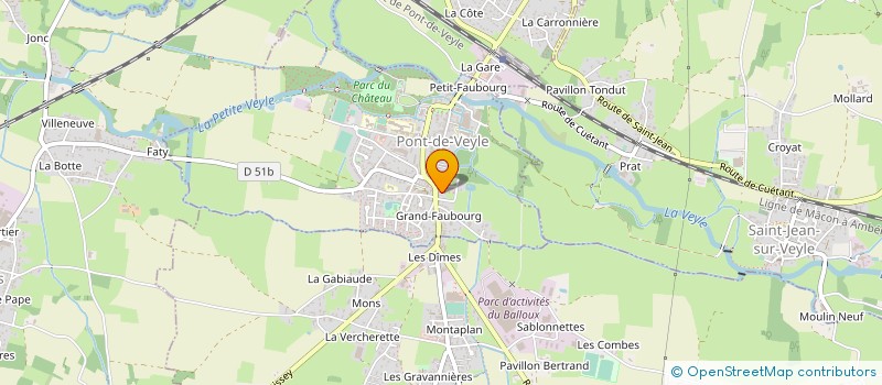 localisation de l'entreprise LAURANGEL  PONT-DE-VEYLE