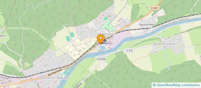 localisation de l'entreprise LAURANNE  NOVILLARS