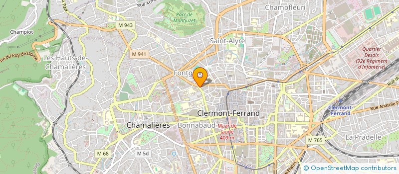 localisation de l'entreprise LAURANS SARL à CLERMONT-FERRAND