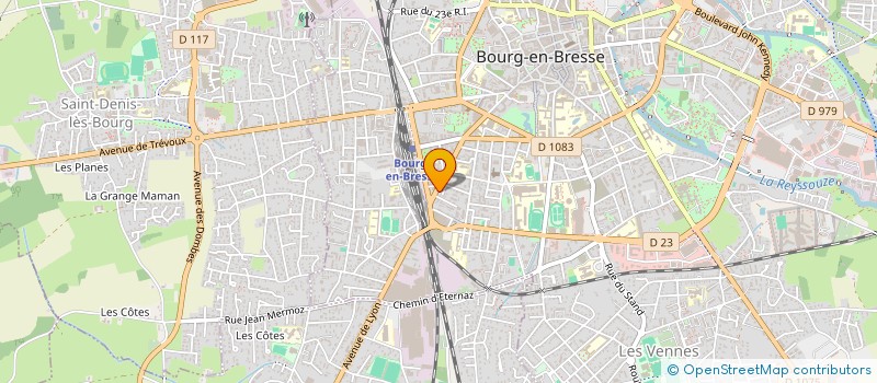 localisation de l'entreprise LAURASTEPH à BOURG-EN-BRESSE