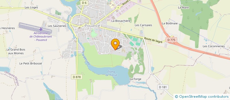 localisation de l'entreprise LAURATIL à OMBREE D'ANJOU