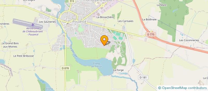 localisation de l'entreprise LAURATIL HOLDING à OMBREE D'ANJOU