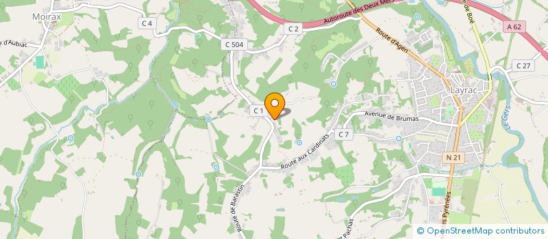 localisation de l'entreprise LAURAVAL  LAYRAC