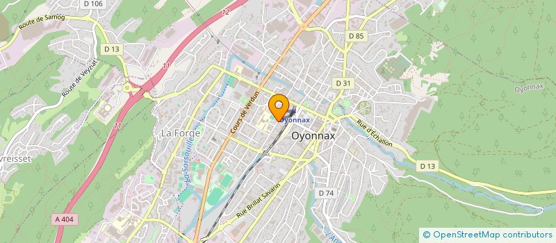 localisation de l'entreprise LAURAXEL à OYONNAX
