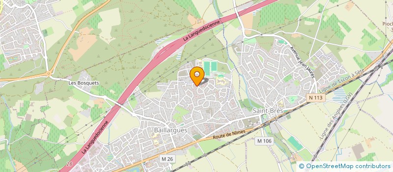 localisation de l'entreprise LAURCA34  BAILLARGUES