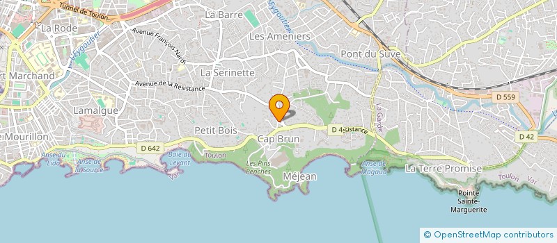 localisation de l'entreprise LAURCHU à SIX-FOURS-LES-PLAGES