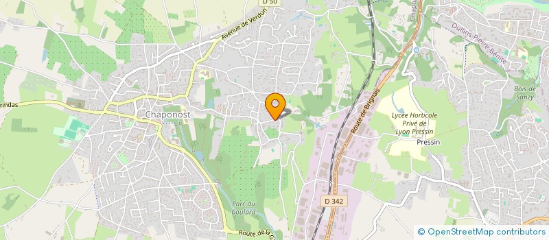 localisation de l'entreprise LAURCOLLIN-SC-2023  CHAPONOST