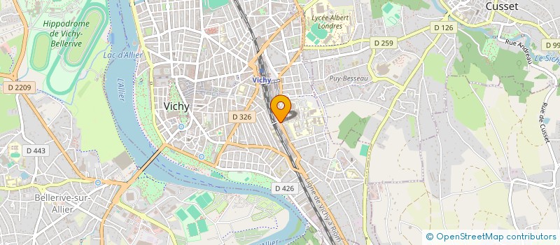 localisation de l'entreprise LAURCYL à VICHY