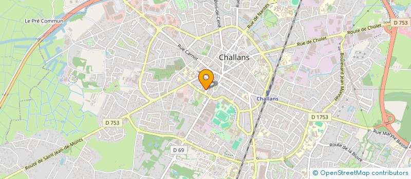 localisation de l'entreprise LAURE BARREAU & FLAVIEN GARZINO à CHALLANS
