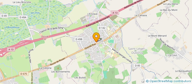 localisation de l'entreprise LAURE BERNAY CONSEIL  DOZULE