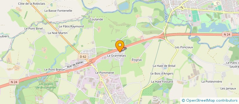 localisation de l'entreprise LAURE D'EVENTS ET BEAUTY  BREAL-SOUS-MONTFORT