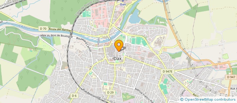 localisation de l'entreprise LAURE DARZACQ  DAX