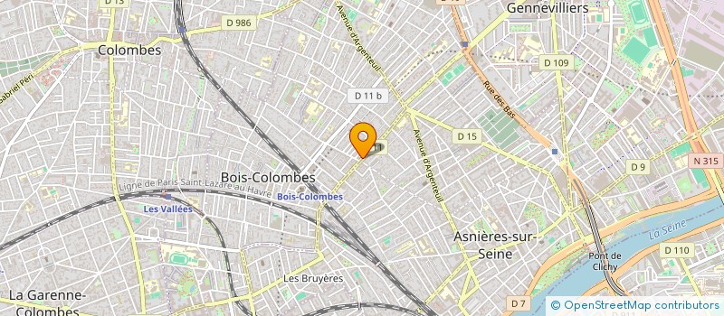 localisation de l'entreprise LAURE DE LA LOGE à BOIS-COLOMBES