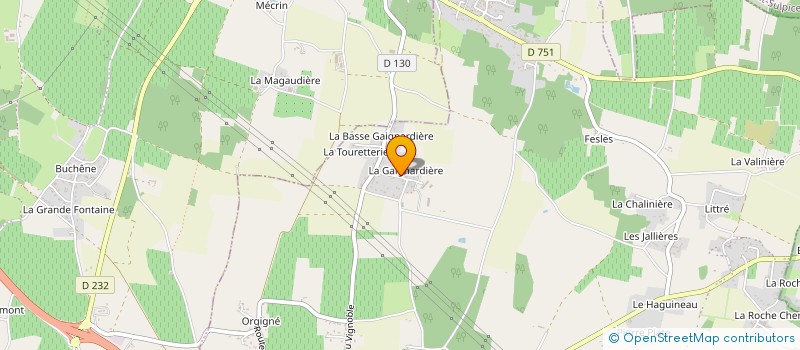 localisation de l'entreprise LAURE ET ANTOINE CONSEIL ET MAITRISE D'OEUVRE  BRISSAC LOIRE AUBANCE