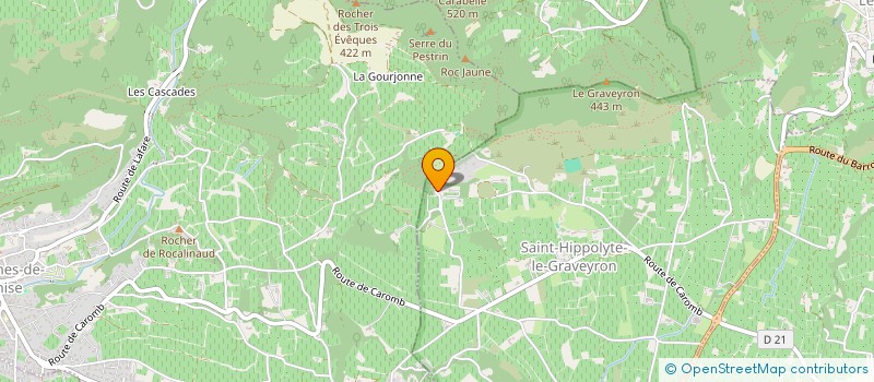 localisation de l'entreprise LAURE ET JULIEN  SAINT-HIPPOLYTE-LE-GRAVEYRON