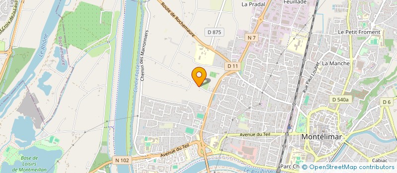 localisation de l'entreprise LAURE ET VOUS  MONTELIMAR