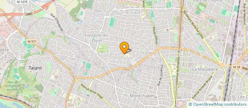 localisation de l'entreprise LAURE IMMO  FONTAINE-LES-DIJON