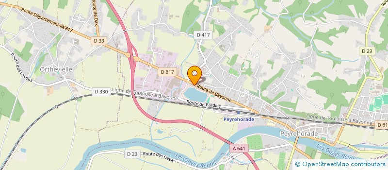 localisation de l'entreprise LAURE LARRAN, OLIVIER MAYSONNAVE ET HELENE MOUNAIX, NOTAIRES ASSOCIES  PEYREHORADE