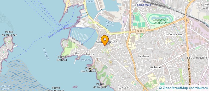 localisation de l'entreprise LAURE PETIPAS-LEHUREY à SAINT-MALO