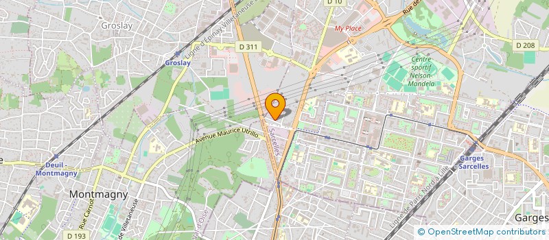 localisation de l'entreprise LAURE & SEB  SARCELLES