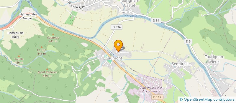 localisation de l'entreprise LAURE TAXI à CAUMONT