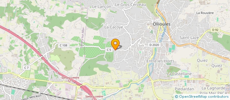 localisation de l'entreprise LAUREA  OLLIOULES