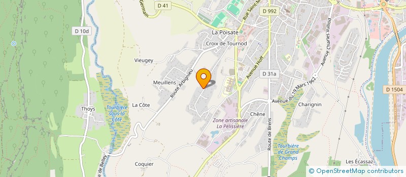 localisation de l'entreprise LAUREANE  BELLEY