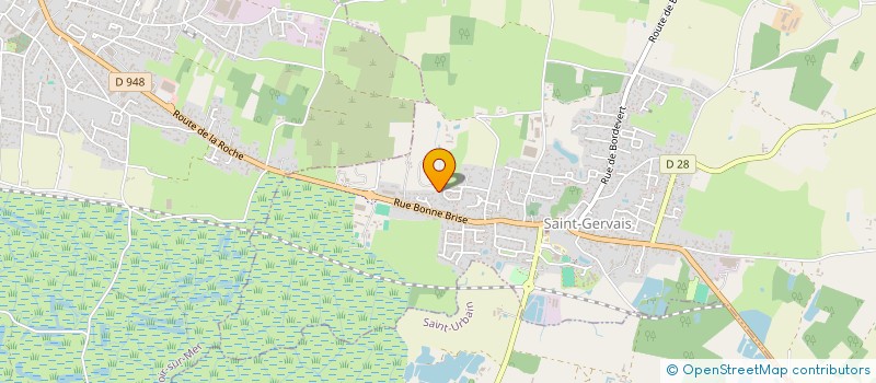 localisation de l'entreprise LAUREAUDE  SAINT-GERVAIS