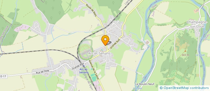 localisation de l'entreprise LAURECATIMMO  ARC ET SENANS