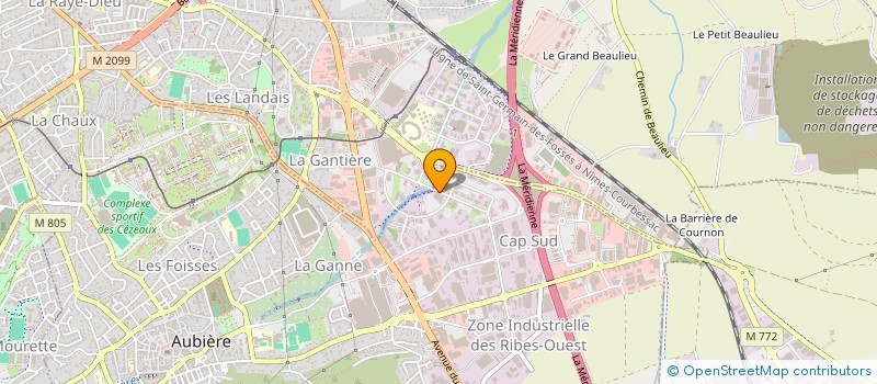 localisation de l'entreprise LAURECO à AUBIERE