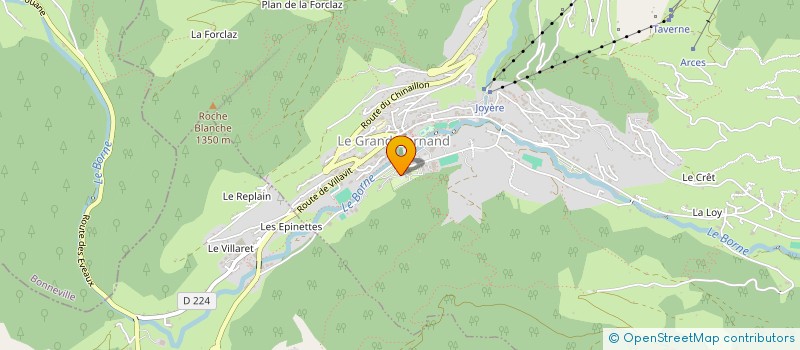 localisation de l'entreprise LAUREDAM  LE GRAND-BORNAND