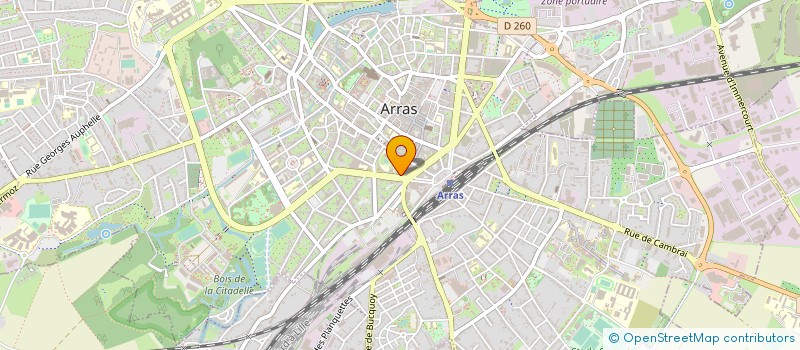 localisation de l'entreprise LAUREDANA IMMOBILIER à ARRAS
