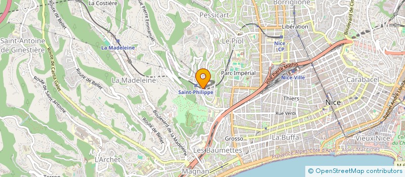 localisation de l'entreprise LAUREDIE à NICE